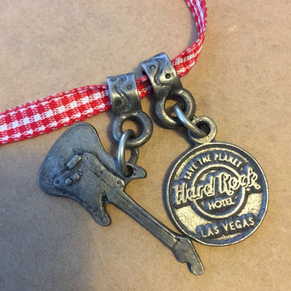 Vintage Hard Rock Cafe Las Vegas guitar Necklace